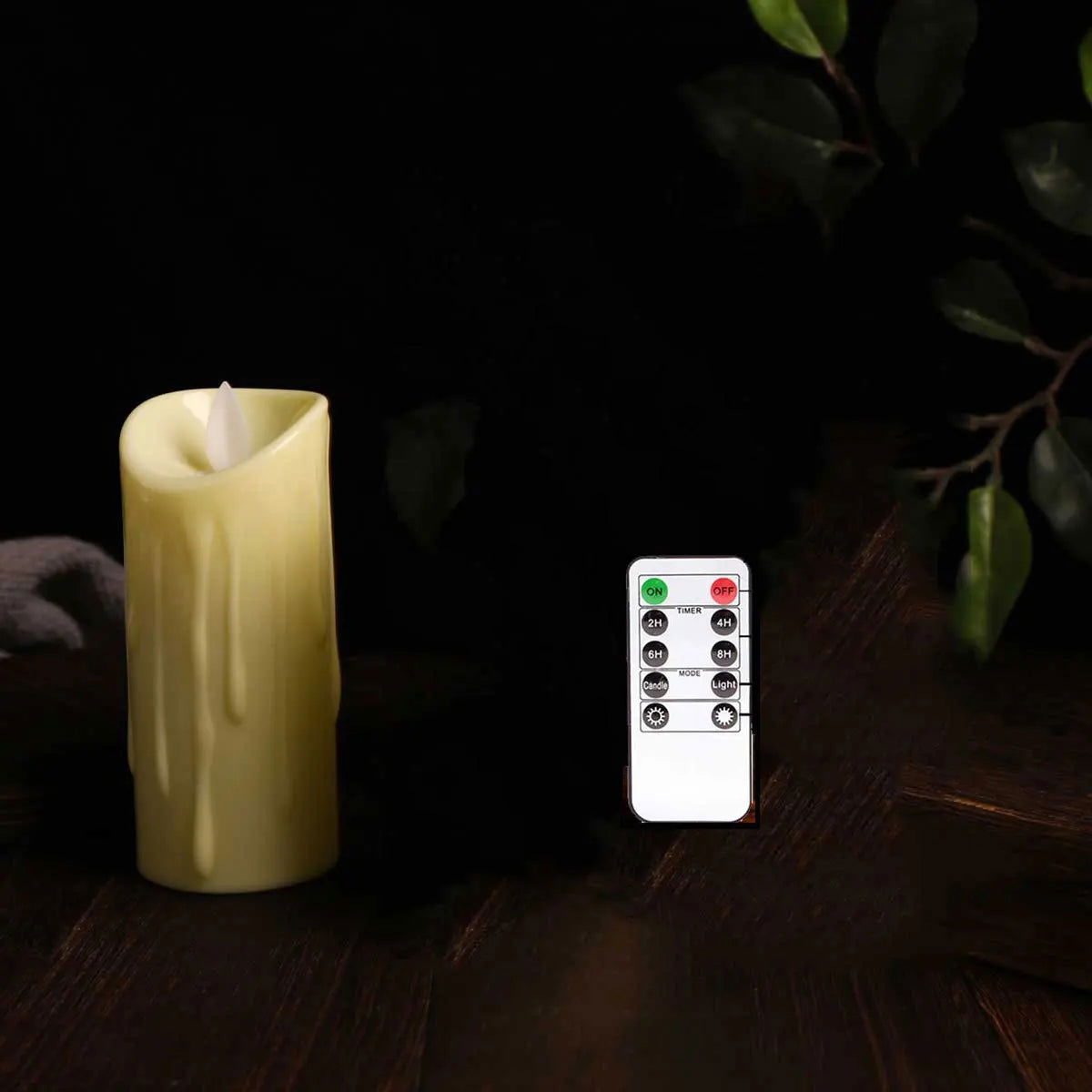 1/3/6 Pieces Moving Wick Flameless Wedding Decorative Votive Candles Warm White Light,5 inch Battery Realistic Religious Candles - Slobuy