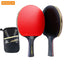 6 Star Table Tennis Racket 2PCS Professional Ping Pong Racket Set Pimples-in Rubber Hight Quality Blade Bat Paddle with Bag - Slobuy