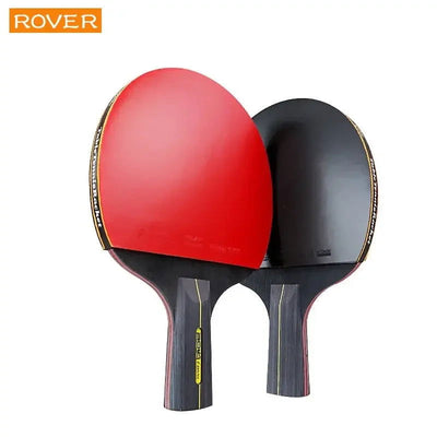 6 Star Table Tennis Racket 2PCS Professional Ping Pong Racket Set Pimples-in Rubber Hight Quality Blade Bat Paddle with Bag - Slobuy