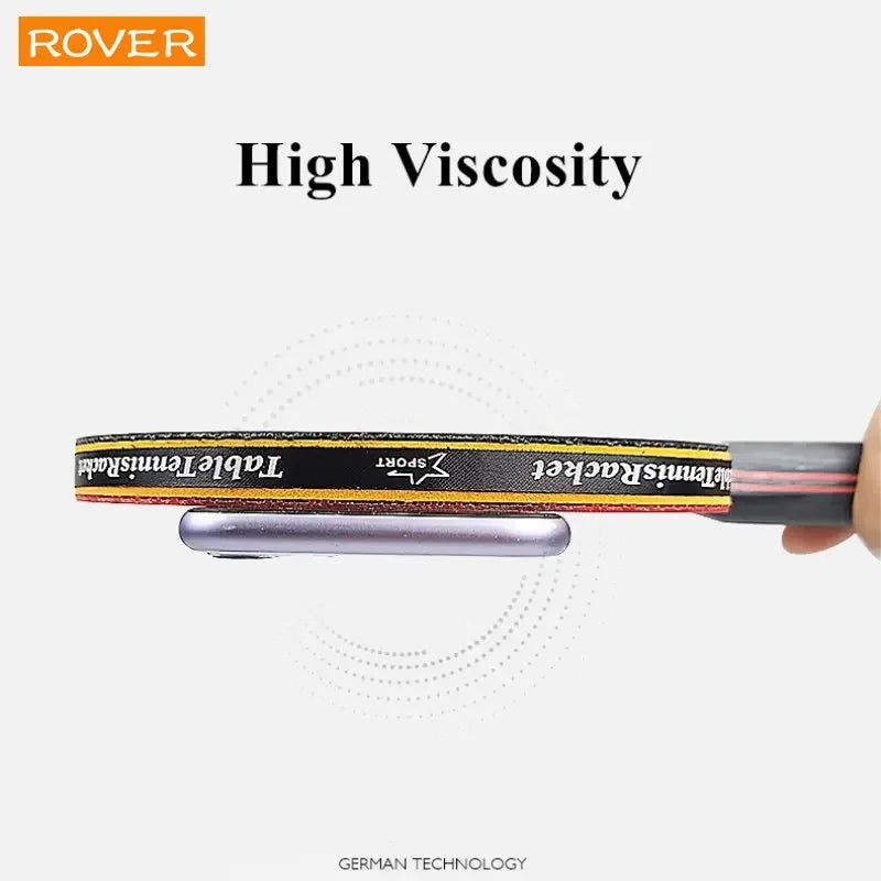 6 Star Table Tennis Racket 2PCS Professional Ping Pong Racket Set Pimples-in Rubber Hight Quality Blade Bat Paddle with Bag - Slobuy