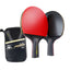 6 Star Table Tennis Racket 2PCS Professional Ping Pong Racket Set Pimples-in Rubber Hight Quality Blade Bat Paddle with Bag - Slobuy