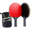 6 Star Table Tennis Racket 2PCS Professional Ping Pong Racket Set Pimples-in Rubber Hight Quality Blade Bat Paddle with Bag - Slobuy