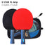 BOLI Professional 5/6 Star Table Tennis Racket Offensive 2 Pcs Ping Pong Paddle with Fine Elasticity - Slobuy