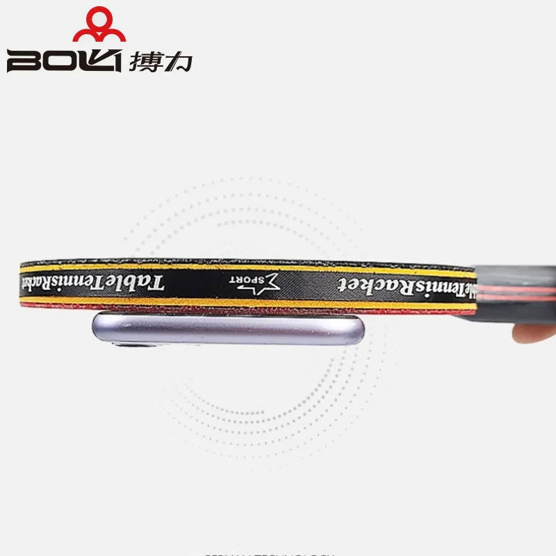 BOLI Professional 5/6 Star Table Tennis Racket Offensive 2 Pcs Ping Pong Paddle with Fine Elasticity - Slobuy