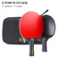 BOLI Professional 5/6 Star Table Tennis Racket Offensive 2 Pcs Ping Pong Paddle with Fine Elasticity - Slobuy