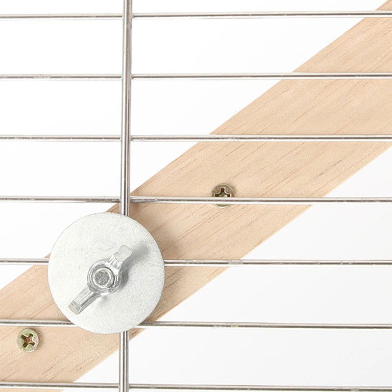 4/6 Steps Wood Ladder Pet Interactive Bird Parrot Toy Ladder for Hamster Cage Funny Grinding Stick Climbing Toy Bird Accessories - Slobuy