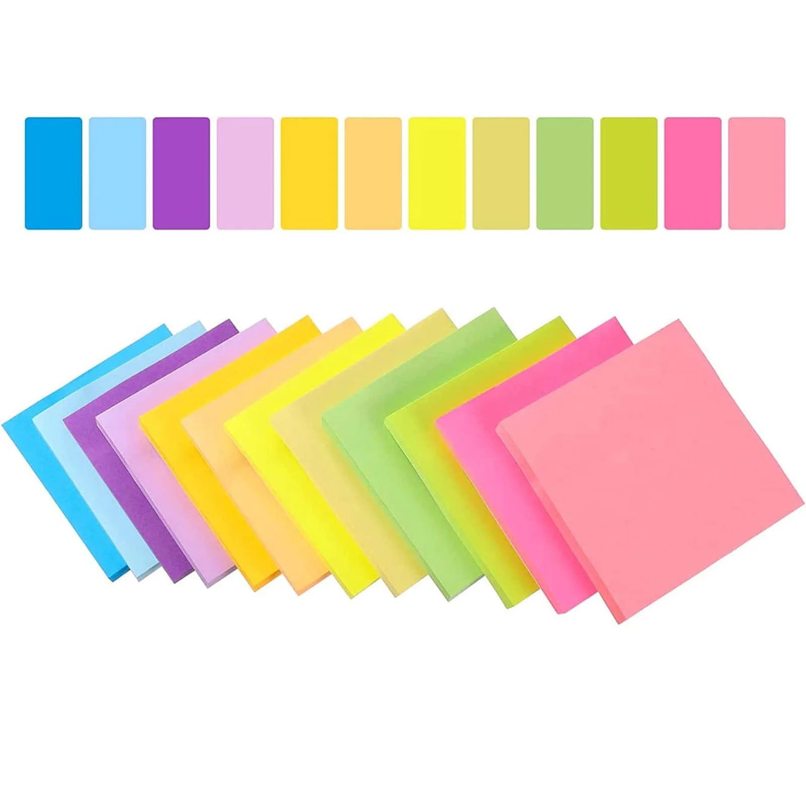 6 pcs fluorescent color 3*3inch Sticky Note Posted It Note Pads Stickers Planner Sticker Notepad Memo pad School Office Supplies - Slobuy