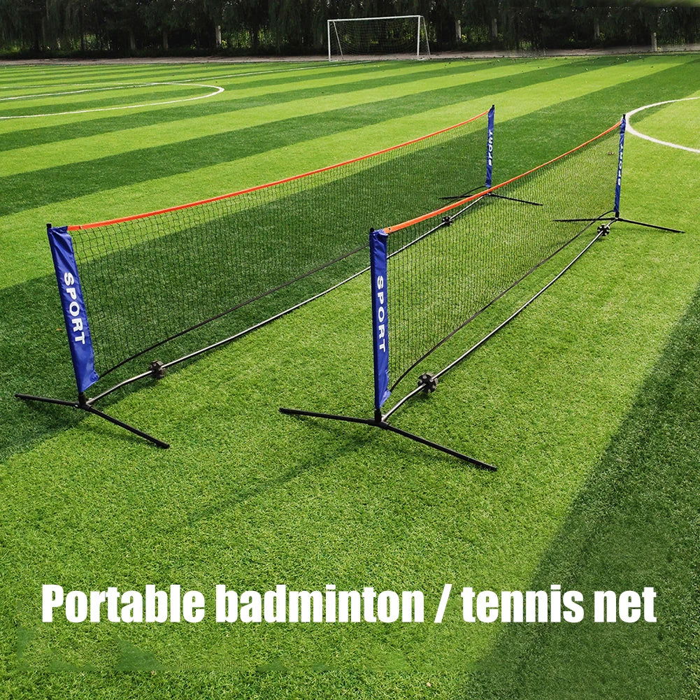 Professional Badminton Net Volleyball Tennis Nets Nylon Mesh Portable Standard 3/4/5/6m Easy Setup Outdoor Sports Training Mesh - Slobuy