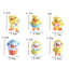 6pcs Anime Figure Little Yellow Duck Model Decor Cute Car mounted Ornaments Auto Interior Dashboard Accessories for Girls Gifts - Slobuy