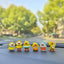 6pcs Anime Figure Little Yellow Duck Model Decor Cute Car mounted Ornaments Auto Interior Dashboard Accessories for Girls Gifts - Slobuy