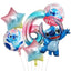 6pcs Disney Lilo & Stitch Party Balloons Stitch 32" Number Balloon set Baby Shower Birthday Party Decorations Kids Toy Gifts - Slobuy