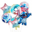 6pcs Disney Lilo & Stitch Party Balloons Stitch 32" Number Balloon set Baby Shower Birthday Party Decorations Kids Toy Gifts - Slobuy