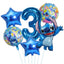 6pcs Disney Lilo & Stitch Party Balloons Stitch 32" Number Balloon set Baby Shower Birthday Party Decorations Kids Toy Gifts - Slobuy