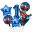 6pcs Marvel Super Hero Spiderman Foil Balloon Set children‘s Birthday Party Decoration Baby Shower Inflatable boys Toy Globos - Slobuy