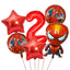 6pcs Marvel Super Hero Spiderman Foil Balloon Set children‘s Birthday Party Decoration Baby Shower Inflatable boys Toy Globos - Slobuy