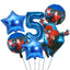 6pcs Marvel Super Hero Spiderman Foil Balloon Set children‘s Birthday Party Decoration Baby Shower Inflatable boys Toy Globos - Slobuy