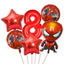 6pcs Marvel Super Hero Spiderman Foil Balloon Set children‘s Birthday Party Decoration Baby Shower Inflatable boys Toy Globos - Slobuy