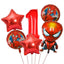 6pcs Marvel Super Hero Spiderman Foil Balloon Set children‘s Birthday Party Decoration Baby Shower Inflatable boys Toy Globos - Slobuy
