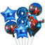 6pcs Marvel Super Hero Spiderman Foil Balloon Set children‘s Birthday Party Decoration Baby Shower Inflatable boys Toy Globos - Slobuy