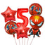 6pcs Marvel Super Hero Spiderman Foil Balloon Set children‘s Birthday Party Decoration Baby Shower Inflatable boys Toy Globos - Slobuy