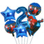 6pcs Marvel Super Hero Spiderman Foil Balloon Set children‘s Birthday Party Decoration Baby Shower Inflatable boys Toy Globos - Slobuy