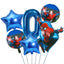 6pcs Marvel Super Hero Spiderman Foil Balloon Set children‘s Birthday Party Decoration Baby Shower Inflatable boys Toy Globos - Slobuy