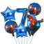 6pcs Marvel Super Hero Spiderman Foil Balloon Set children‘s Birthday Party Decoration Baby Shower Inflatable boys Toy Globos - Slobuy