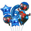 6pcs Marvel Super Hero Spiderman Foil Balloon Set children‘s Birthday Party Decoration Baby Shower Inflatable boys Toy Globos - Slobuy