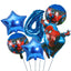 6pcs Marvel Super Hero Spiderman Foil Balloon Set children‘s Birthday Party Decoration Baby Shower Inflatable boys Toy Globos - Slobuy