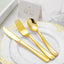 75 Pieces Gold Plastic Silverware- Party Flatware Set-Heavyweight Plastic Cutlery- Includes 25 Forks, 25 Spoons, 25 Knives - Slobuy
