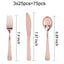 75 Pieces Gold Plastic Silverware- Party Flatware Set-Heavyweight Plastic Cutlery- Includes 25 Forks, 25 Spoons, 25 Knives - Slobuy