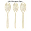 75 Pieces Gold Plastic Silverware- Party Flatware Set-Heavyweight Plastic Cutlery- Includes 25 Forks, 25 Spoons, 25 Knives - Slobuy