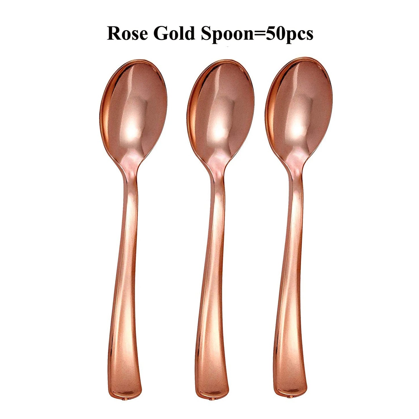 75 Pieces Gold Plastic Silverware- Party Flatware Set-Heavyweight Plastic Cutlery- Includes 25 Forks, 25 Spoons, 25 Knives - Slobuy
