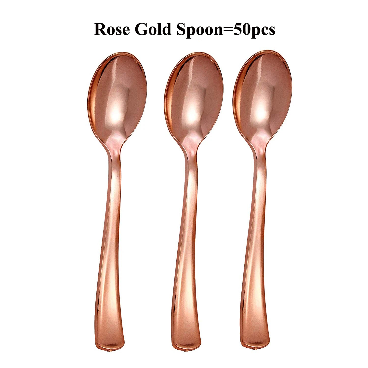 75 Pieces Gold Plastic Silverware- Party Flatware Set-Heavyweight Plastic Cutlery- Includes 25 Forks, 25 Spoons, 25 Knives - Slobuy