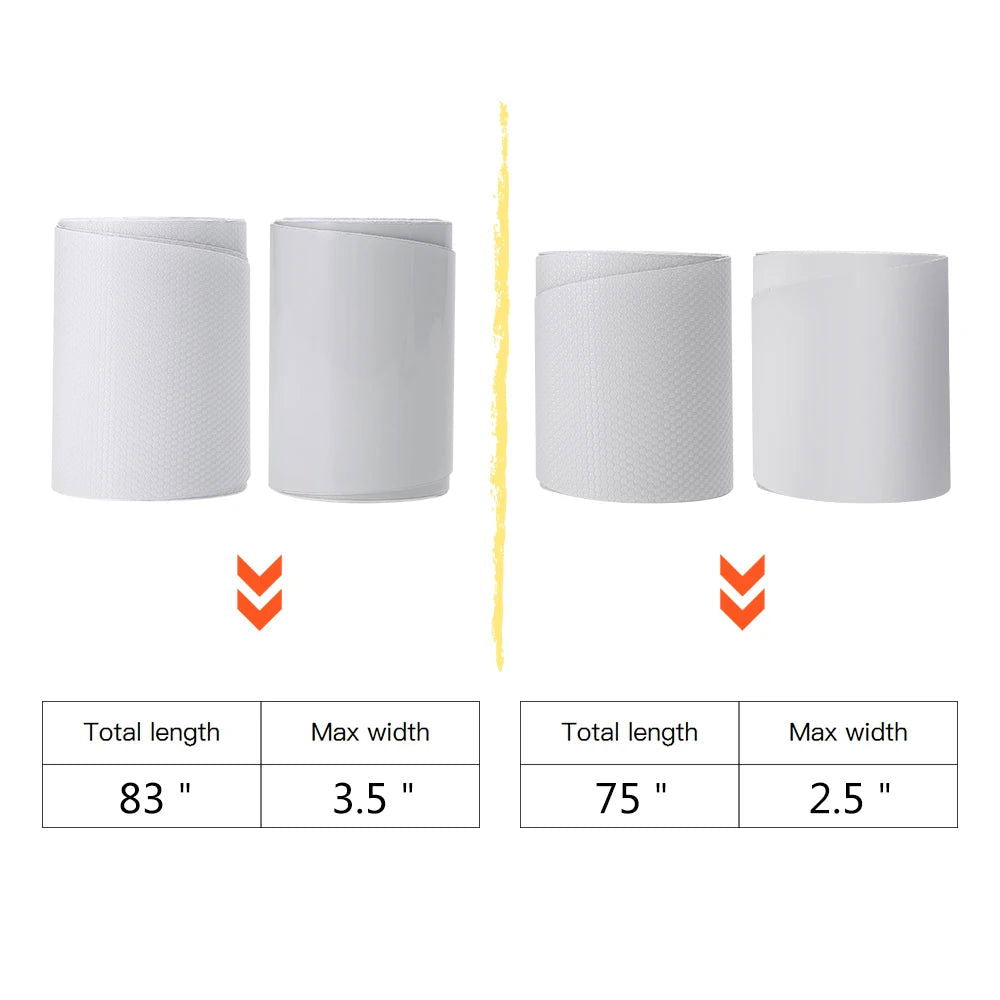 2PCS 83'' / 75'' White SUP Board Tape Surf SUP Board Protection Tape Surfboard Rail Protective Film Paddle Board Accessories - Slobuy