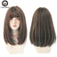 7JHHWIGS Long Straight Synthetic Light Brown Wigs With Bang For Women Heat-Resistant Daily Use Hair Hot Sell Wholesale Wigs - Slobuy