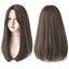 7JHHWIGS Long Straight Synthetic Light Brown Wigs With Bang For Women Heat-Resistant Daily Use Hair Hot Sell Wholesale Wigs - Slobuy