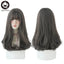 7JHHWIGS Long Straight Synthetic Light Brown Wigs With Bang For Women Heat-Resistant Daily Use Hair Hot Sell Wholesale Wigs - Slobuy