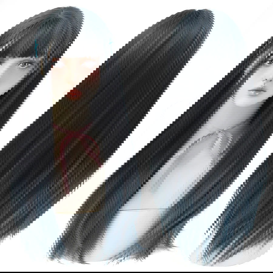 7JHHWIGS Long Straight Synthetic Light Brown Wigs With Bang For Women Heat-Resistant Daily Use Hair Hot Sell Wholesale Wigs - Slobuy