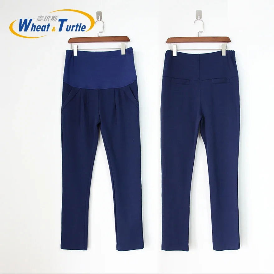 7 Color Maternity Leggings Autumn Winter Warm Cotton Clothing Pregnancy Clothes For Pregnant Women 2023 New Fashion Design Pants - Slobuy