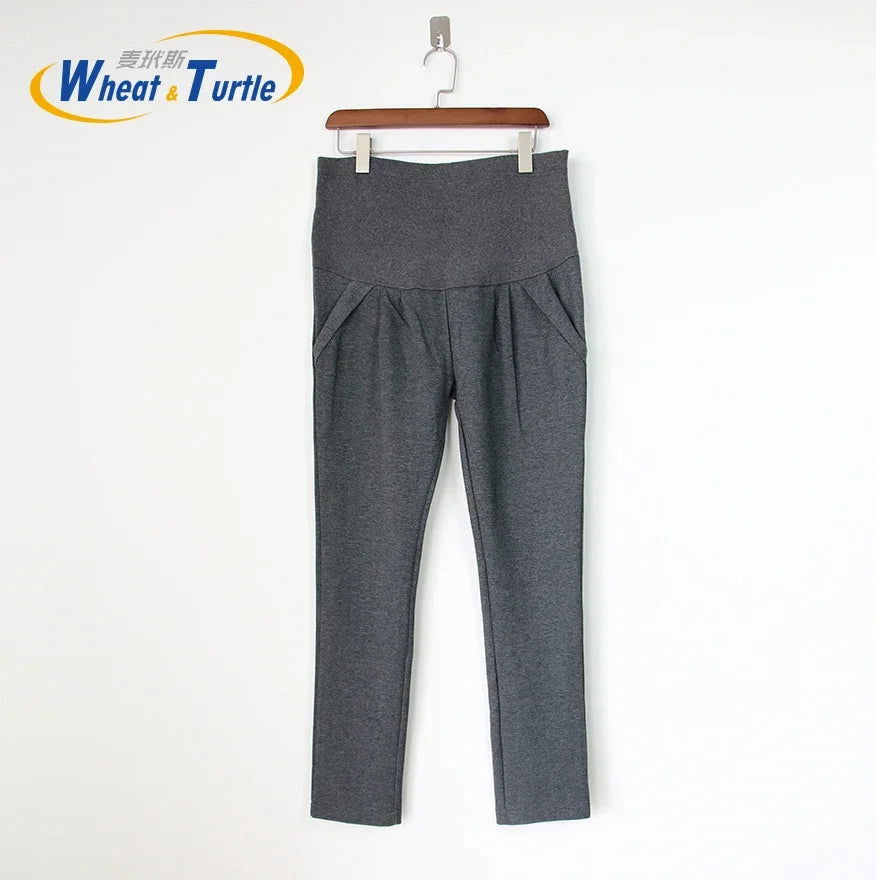 7 Color Maternity Leggings Autumn Winter Warm Cotton Clothing Pregnancy Clothes For Pregnant Women 2023 New Fashion Design Pants - Slobuy