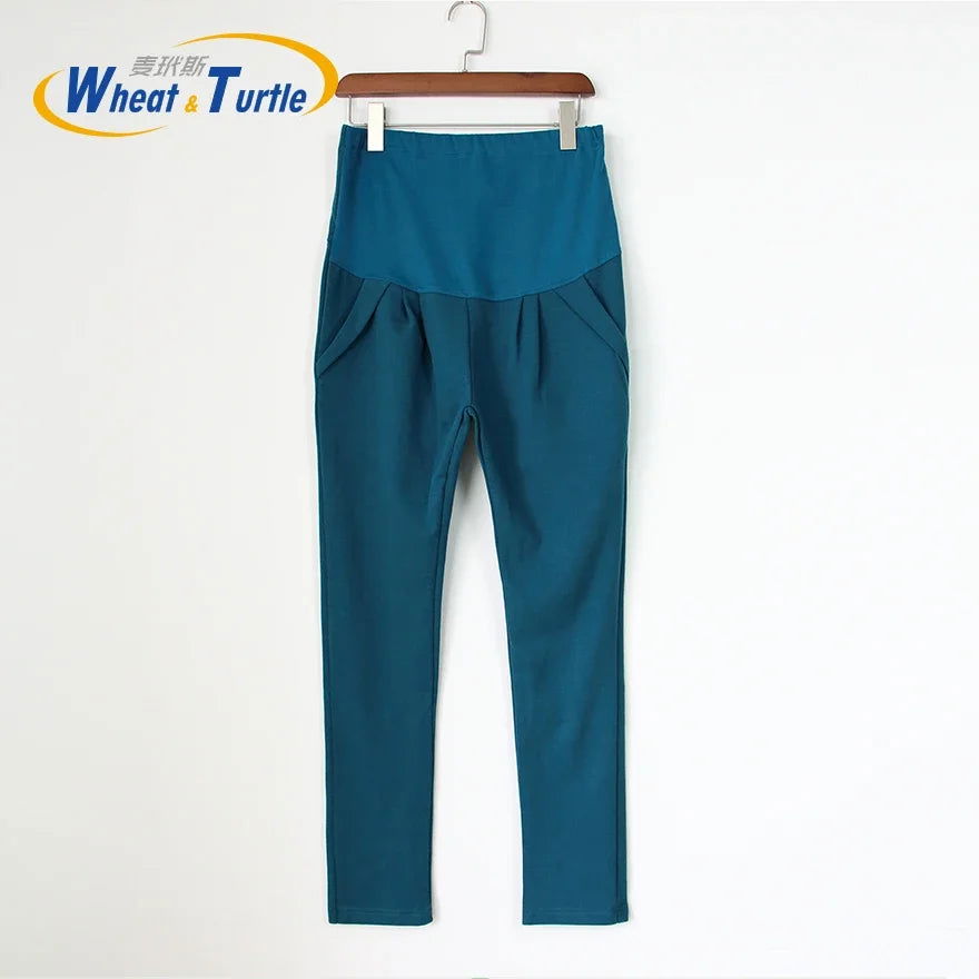 7 Color Maternity Leggings Autumn Winter Warm Cotton Clothing Pregnancy Clothes For Pregnant Women 2023 New Fashion Design Pants - Slobuy
