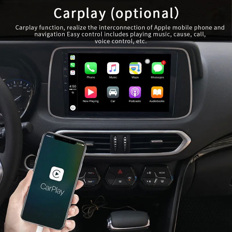 7 Inch 9 Inch 10 Inch 2 Din Android Auto Carplay Car Radio Audio Multimedia Player 32G GPS for Hyundai Toyota Nissan Kia Stereo - Slobuy