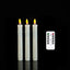 7 Inch Pack of 3 Remote Control LED Decorative Candle Light,Battery Operated Flameless Electronic Wedding Candles With  Timer - Slobuy