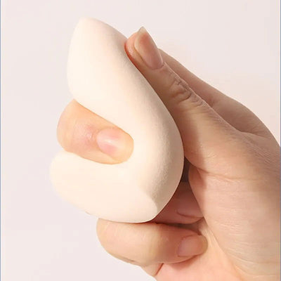 7 PCS Cosmetic Egg Smear Proof Makeup Super Soft Puff Set Pear Shaped Tools Sponge Wet and Dry Dual Use Become Bigger When Expo - Slobuy