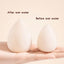 7 PCS Cosmetic Egg Smear Proof Makeup Super Soft Puff Set Pear Shaped Tools Sponge Wet and Dry Dual Use Become Bigger When Expo - Slobuy
