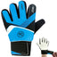 Kids Soccer Goalie Gloves 5/6/7 Size Latex Kids Football Goalkeeper Gloves Anti-Slip Youth Sports Full Finger Protection Gloves - Slobuy