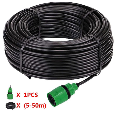 5-50m DIY 4/7mm PVC Garden Watering Garden Hose Micro Irrigation Pipe Drip Watering Kits with Adjustable Drippers Punch Tool - Slobuy