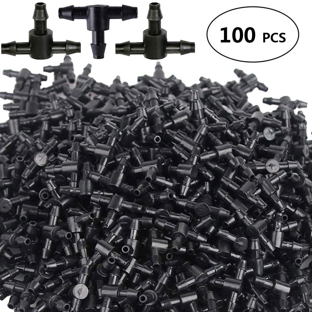 5-50m DIY 4/7mm PVC Garden Watering Garden Hose Micro Irrigation Pipe Drip Watering Kits with Adjustable Drippers Punch Tool - Slobuy