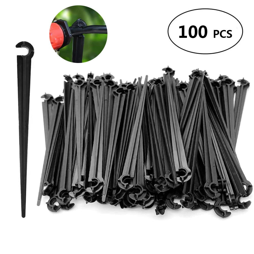 5-50m DIY 4/7mm PVC Garden Watering Garden Hose Micro Irrigation Pipe Drip Watering Kits with Adjustable Drippers Punch Tool - Slobuy